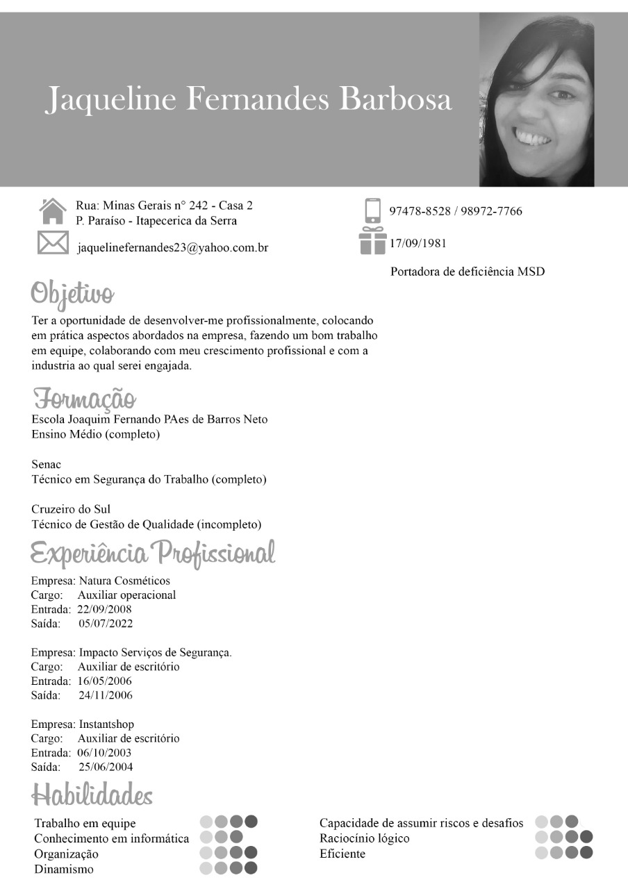 Jaqueline Fernandes Barbosa